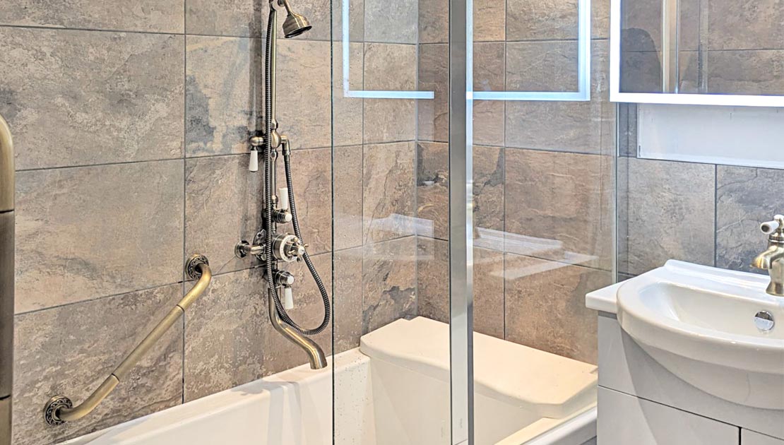 Mobility bathroom and shower