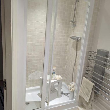 BEFORE: Bathroom prior to conversion to accessible ensuite