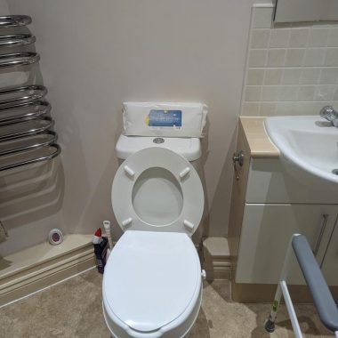 BEFORE: Bathroom prior to conversion to accessible ensuite