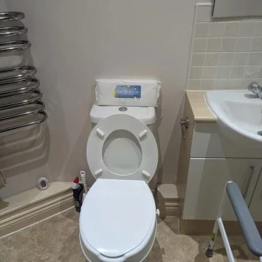 BEFORE: Bathroom prior to conversion to accessible ensuite