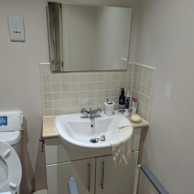 BEFORE: Bathroom prior to conversion to accessible ensuite