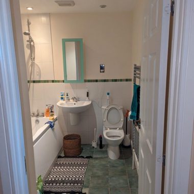 BEFORE: Bathroom prior to conversion