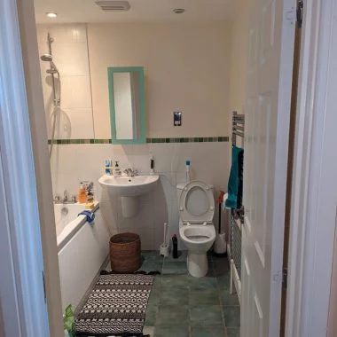 BEFORE: Bathroom prior to conversion