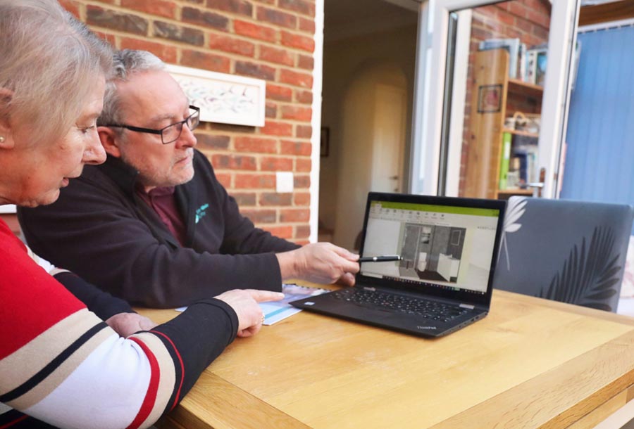 taylor-made-mobility-consultation-900 Taylor-made Mobility representative meeting with a client