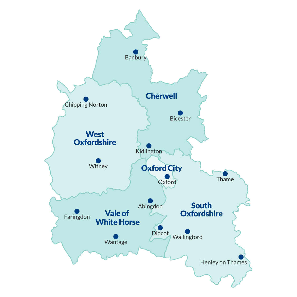 Map of Taylor Made Mobility service areas