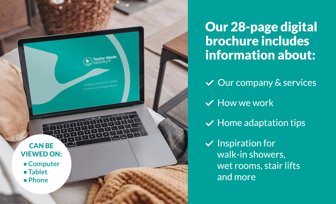 Information about the Taylor-Made mobility brochure.