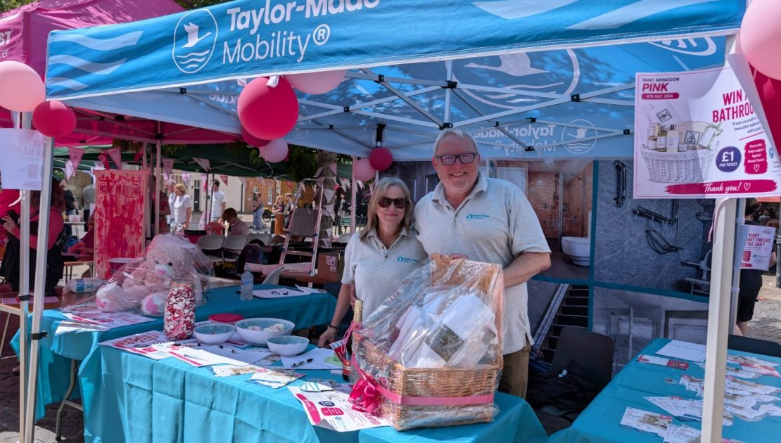 Helping Paint Abingdon Pink for Against Breast Cancer 1 Paint Abingdon Pink 2026 Event With Taylor-Made mobility