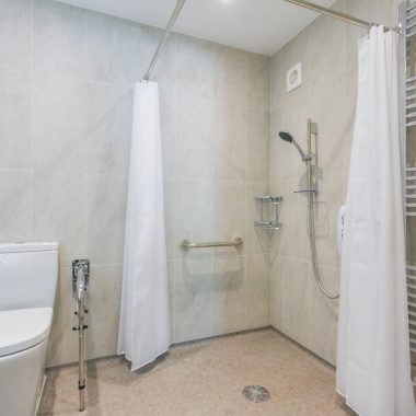 image showing accessible wet room after garage conversion