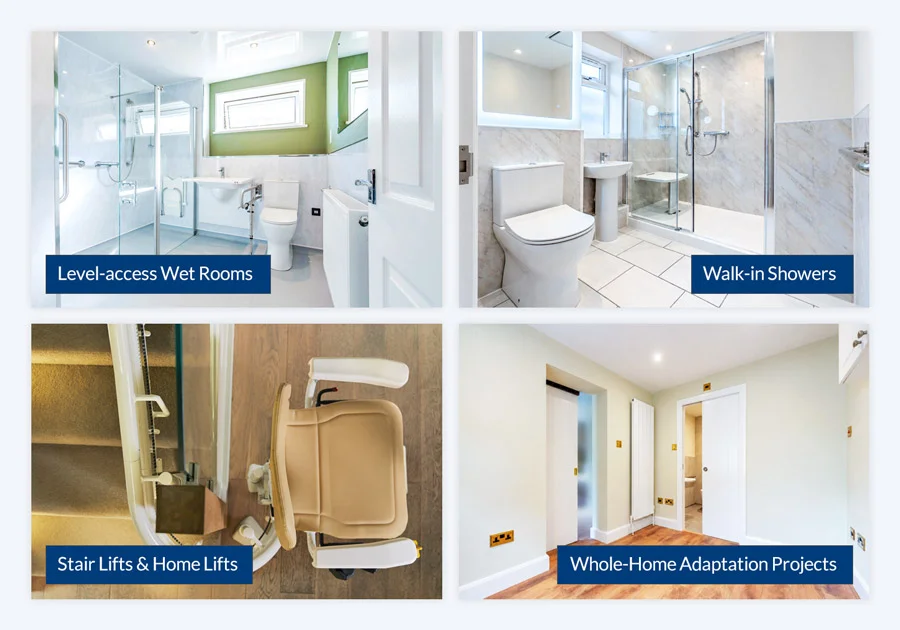 Examples of Taylor-Made Mobility home adaptation services
